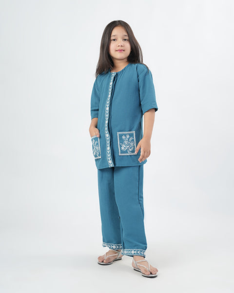 Girls' Embroidered Co-Ord Set