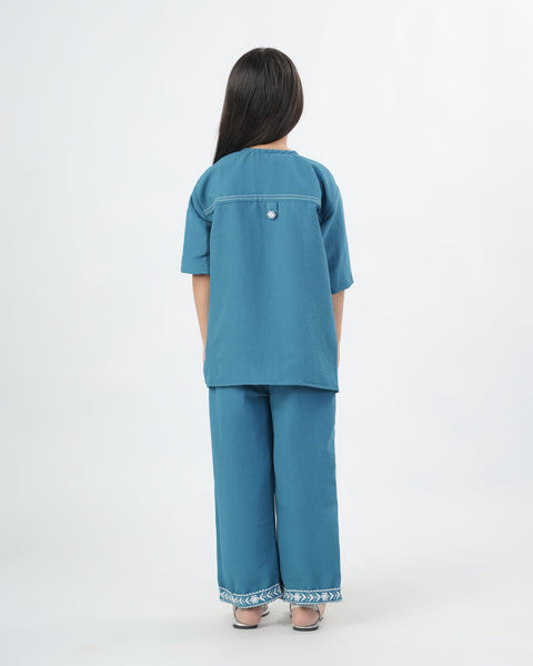 Girls' Embroidered Co-Ord Set