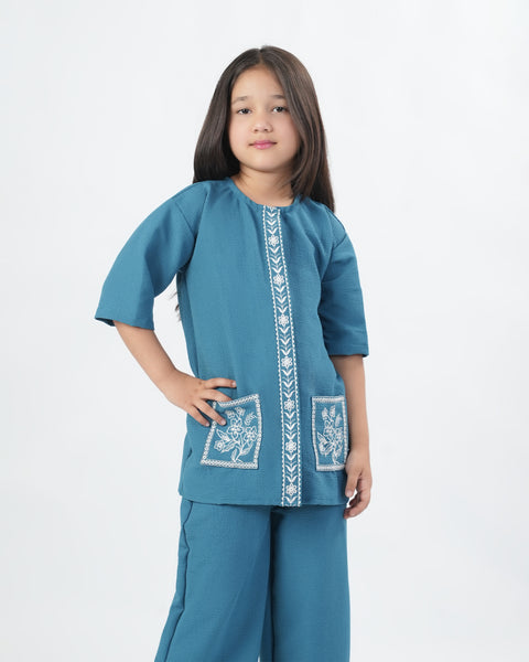 Girls' Embroidered Co-Ord Set