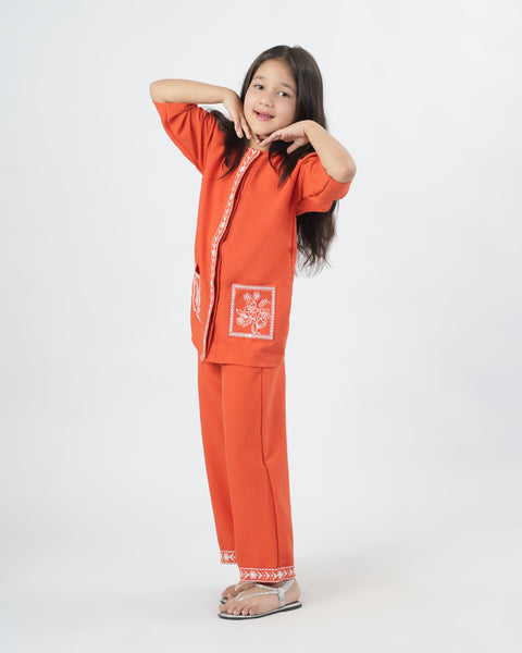 Girls' Embroidered Co-Ord Set
