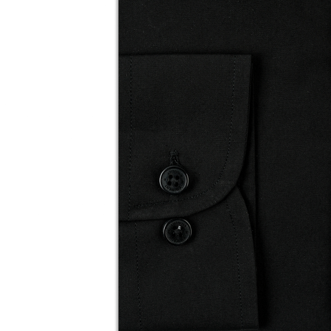 Eminent Men's Plain Formal Shirt - Black