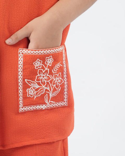 Girls' Embroidered Co-Ord Set