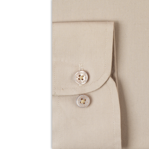 Eminent Men's Plain Formal Shirt - Beige