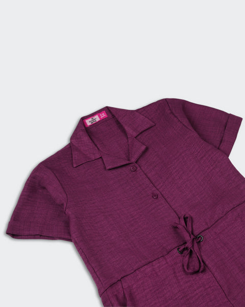 Girls' Woven Jumpsuit