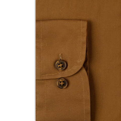 Eminent Men's Plain Formal Shirt - Brown