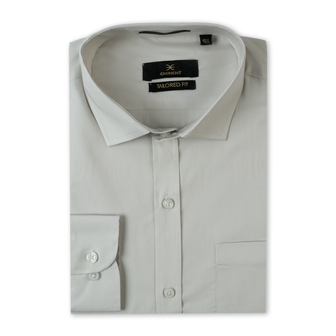 Eminent Men's Plain Formal Shirt - Sand