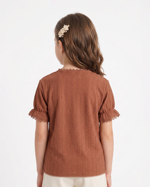 Solid Textured T-Shirt