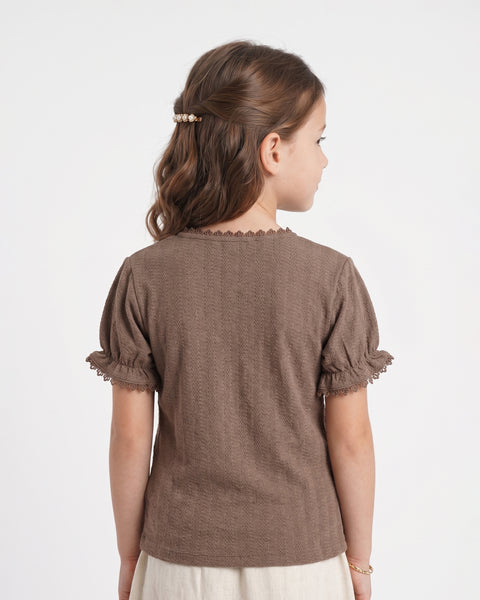 Solid Textured T-Shirt