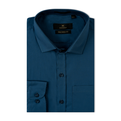 Eminent Men's Plain Formal Shirt - Teal