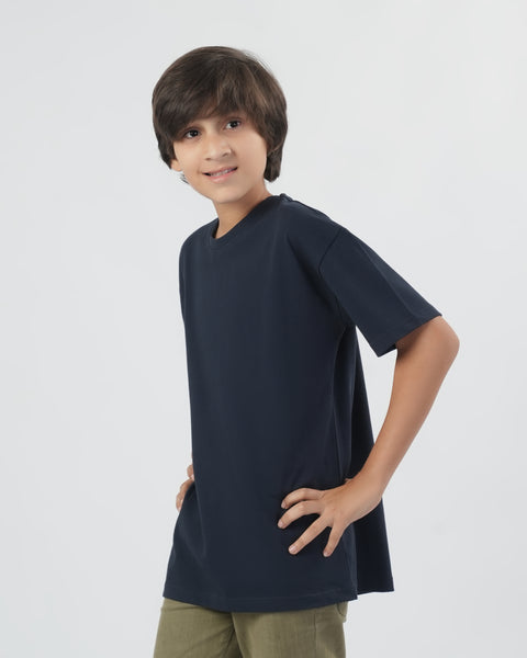 Boys Round Neck Half Sleeves T-Shirt