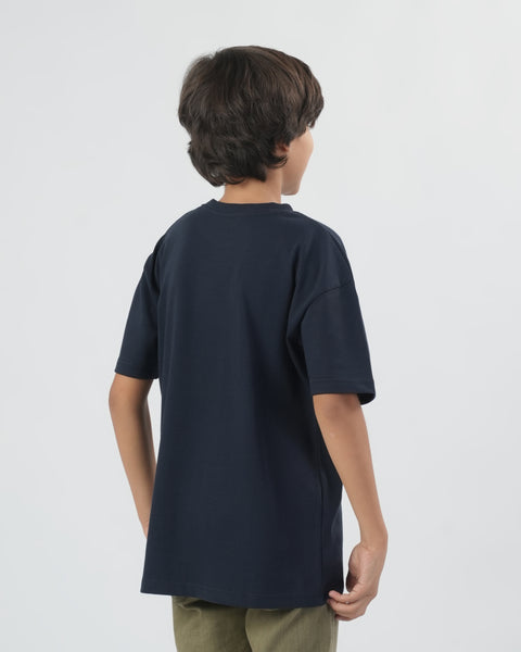 Boys Round Neck Half Sleeves T-Shirt