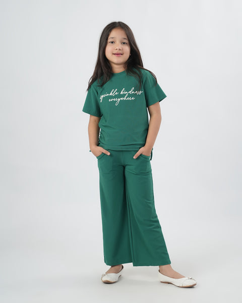 Embroidered Interlock Co-Ord Set