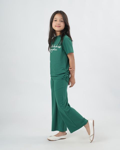 Embroidered Interlock Co-Ord Set