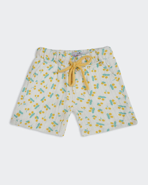 Newborn Girls Plain Interlock Shorts