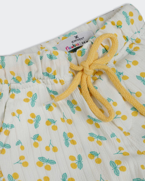 Newborn Girls Plain Interlock Shorts