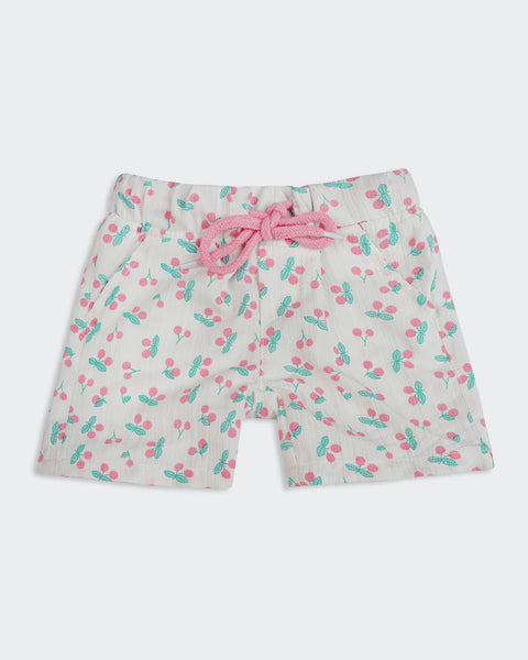 Newborn Girls Plain Interlock Shorts