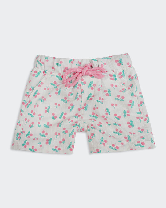 Newborn Girls Plain Interlock Shorts