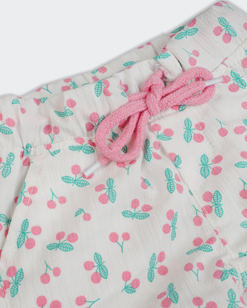 Newborn Girls Plain Interlock Shorts