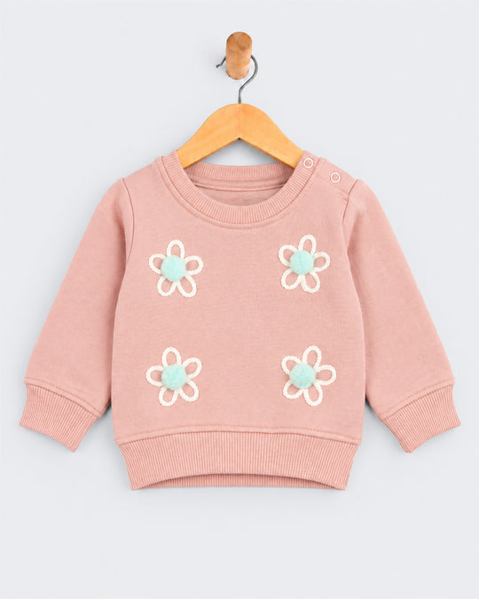 Newborn Girls Knitted Sweatshirt