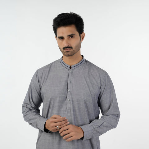 Eminent Men's Kurta Shalwar Suit - Grey, Men's Shalwar Kameez, Eminent, Chase Value