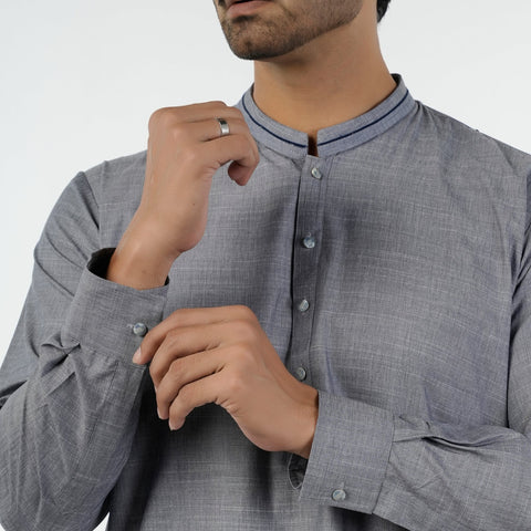 Eminent Men's Kurta Shalwar Suit - Grey, Men's Shalwar Kameez, Eminent, Chase Value
