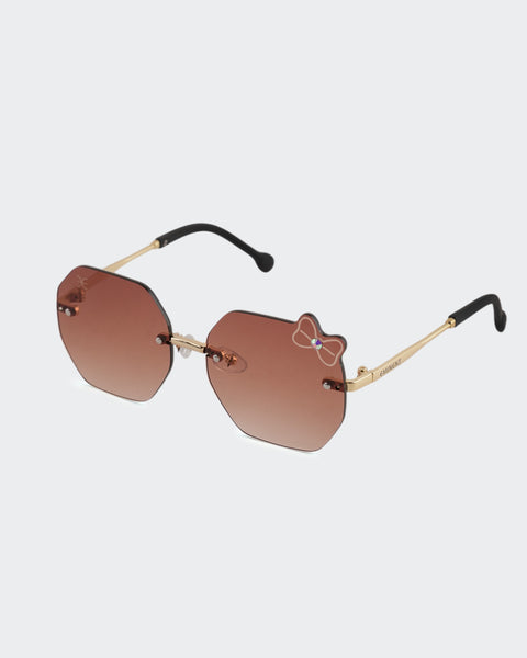 Rimless Octagon Sunglasses