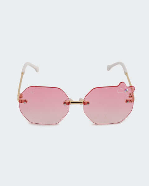 Rimless Octagon Sunglasses