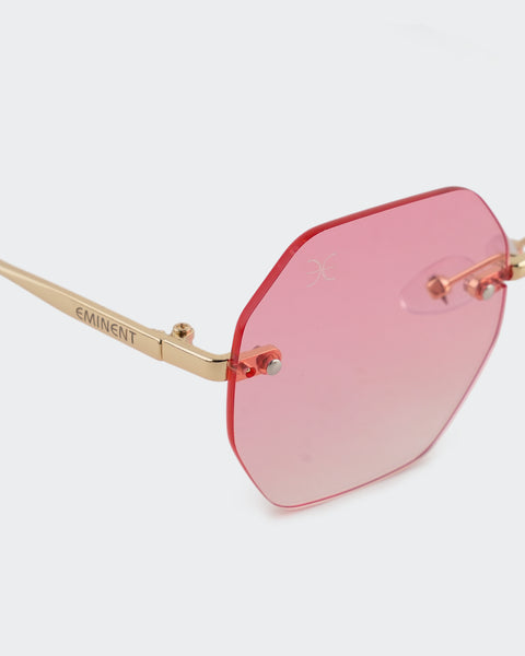 Rimless Octagon Sunglasses