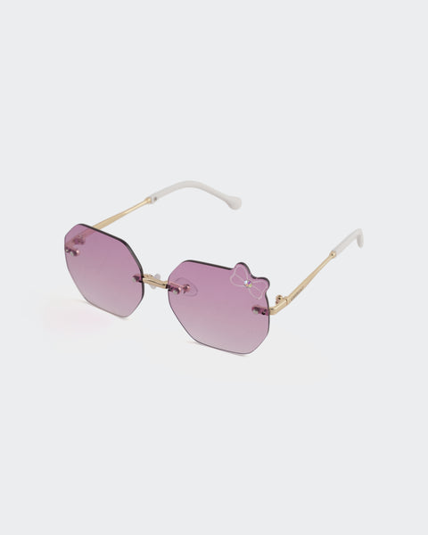 Rimless Octagon Sunglasses