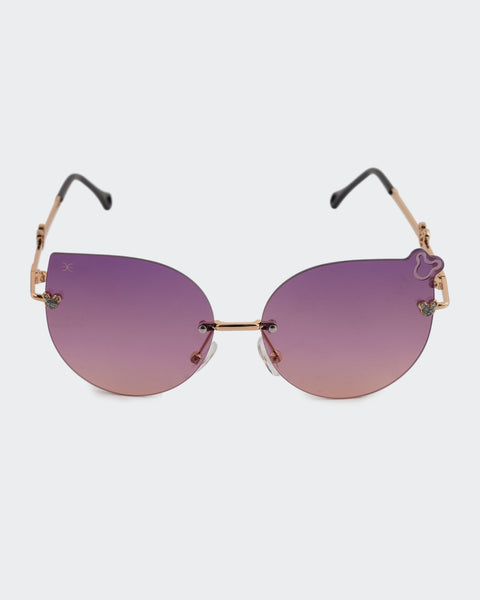 Butterfly Rimless Sunglasses