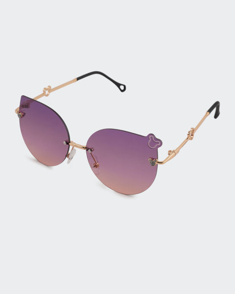 Butterfly Rimless Sunglasses