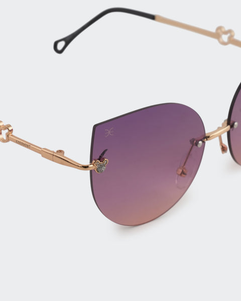 Butterfly Rimless Sunglasses