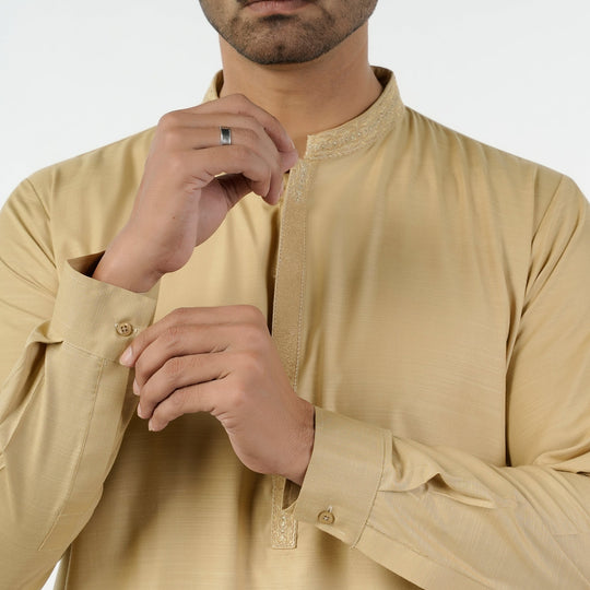 Eminent Men's Kurta Shalwar Suit - Beige, Men's Shalwar Kameez, Eminent, Chase Value