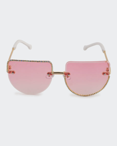 Rimless Square Fashion Sunglasses