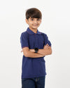Eminent Boys Half Sleeves Polo T-Shirt - Celestial