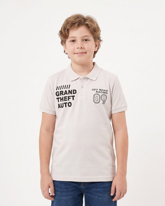 Boys' Half Sleeves Polo T-Shirt