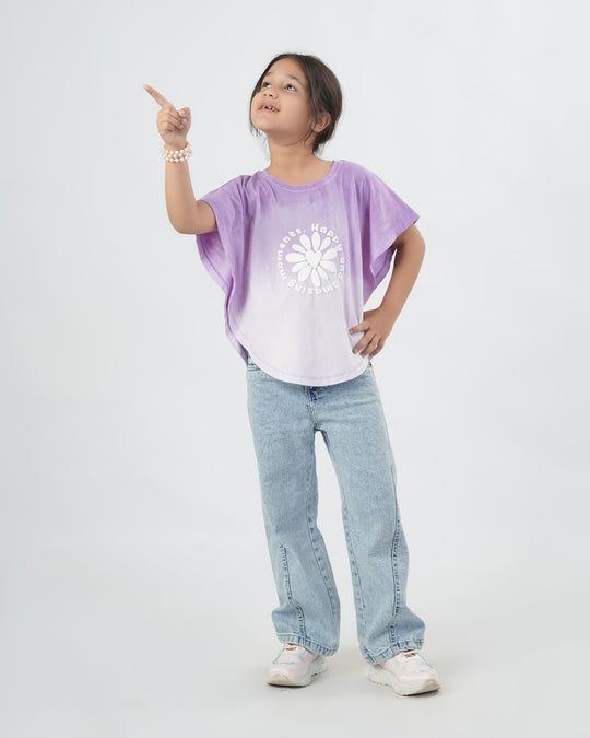 Girls' Half Sleeves Top