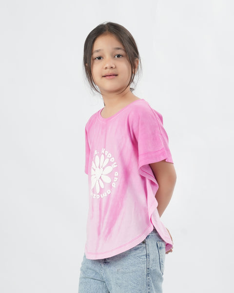 Girls' Half Sleeves Top