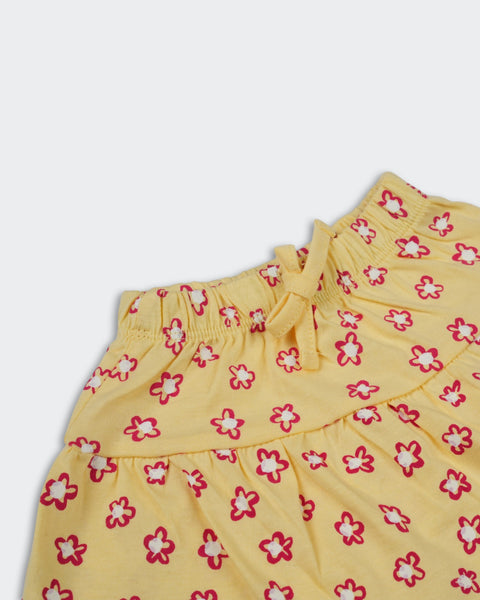 Newborn Girls Interlock Shorts