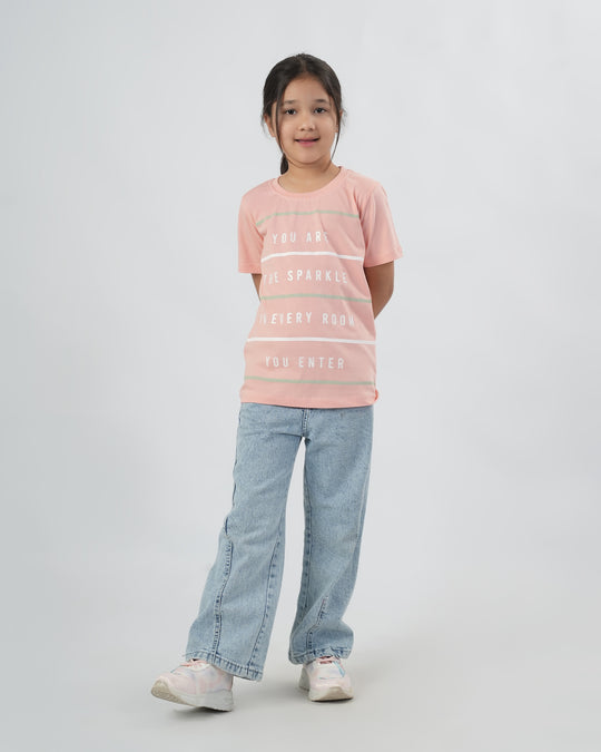Girls' Half Sleeves T-Shirt