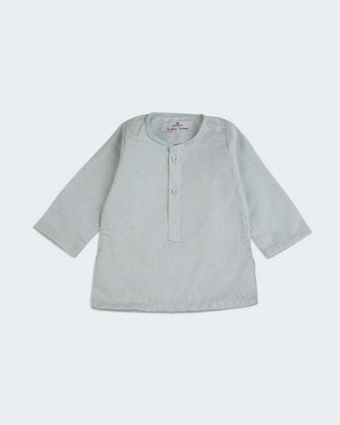 Newborn Boys' Plain Cotton Kurta Shalwar