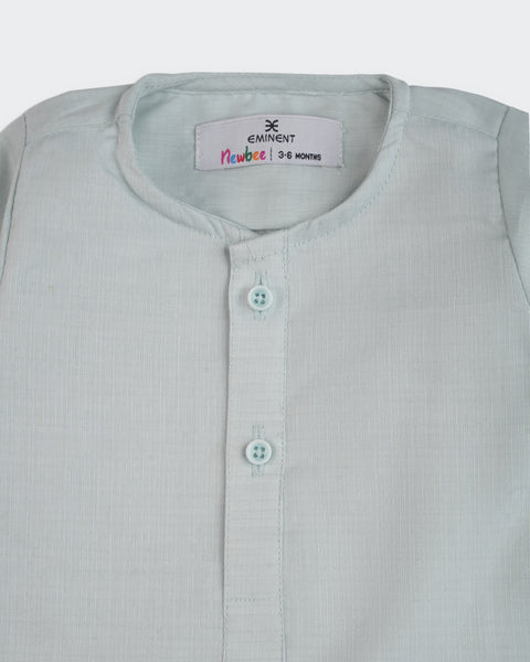Newborn Boys' Plain Cotton Kurta Shalwar