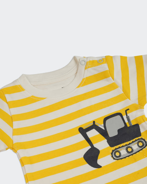 Newborn Boys Interlock T-Shirt