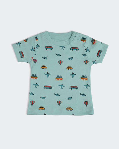 Newborn Boys Interlock Co-Ord Set