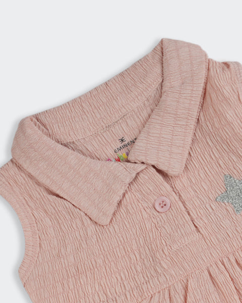 Newborn Girls Textured Frock