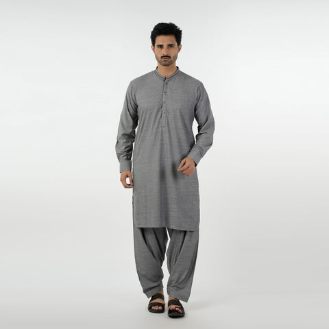 Eminent Men's Kurta Shalwar Suit - Dark Grey, Men's Shalwar Kameez, Eminent, Chase Value