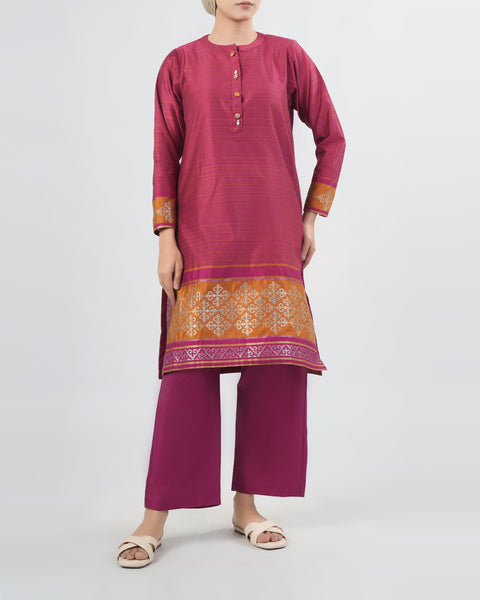 Yarn Dyed Cotton Silk 2Pcs Suit