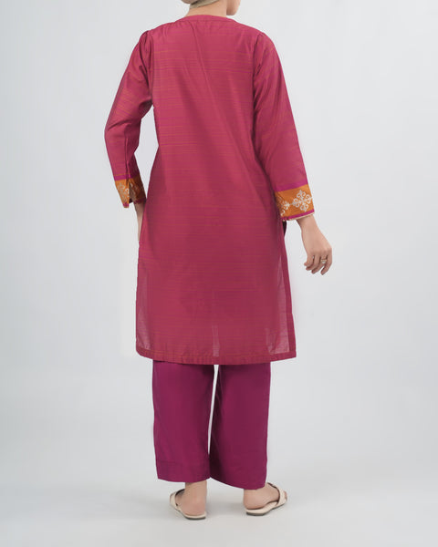 Yarn Dyed Cotton Silk 2Pcs Suit