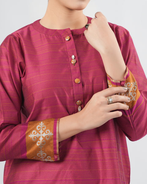 Yarn Dyed Cotton Silk 2Pcs Suit