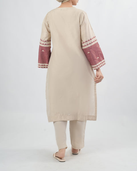 Yarn Dyed Cotton Silk 2Pcs Suit